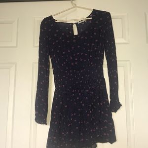 Navy blue flowy dress